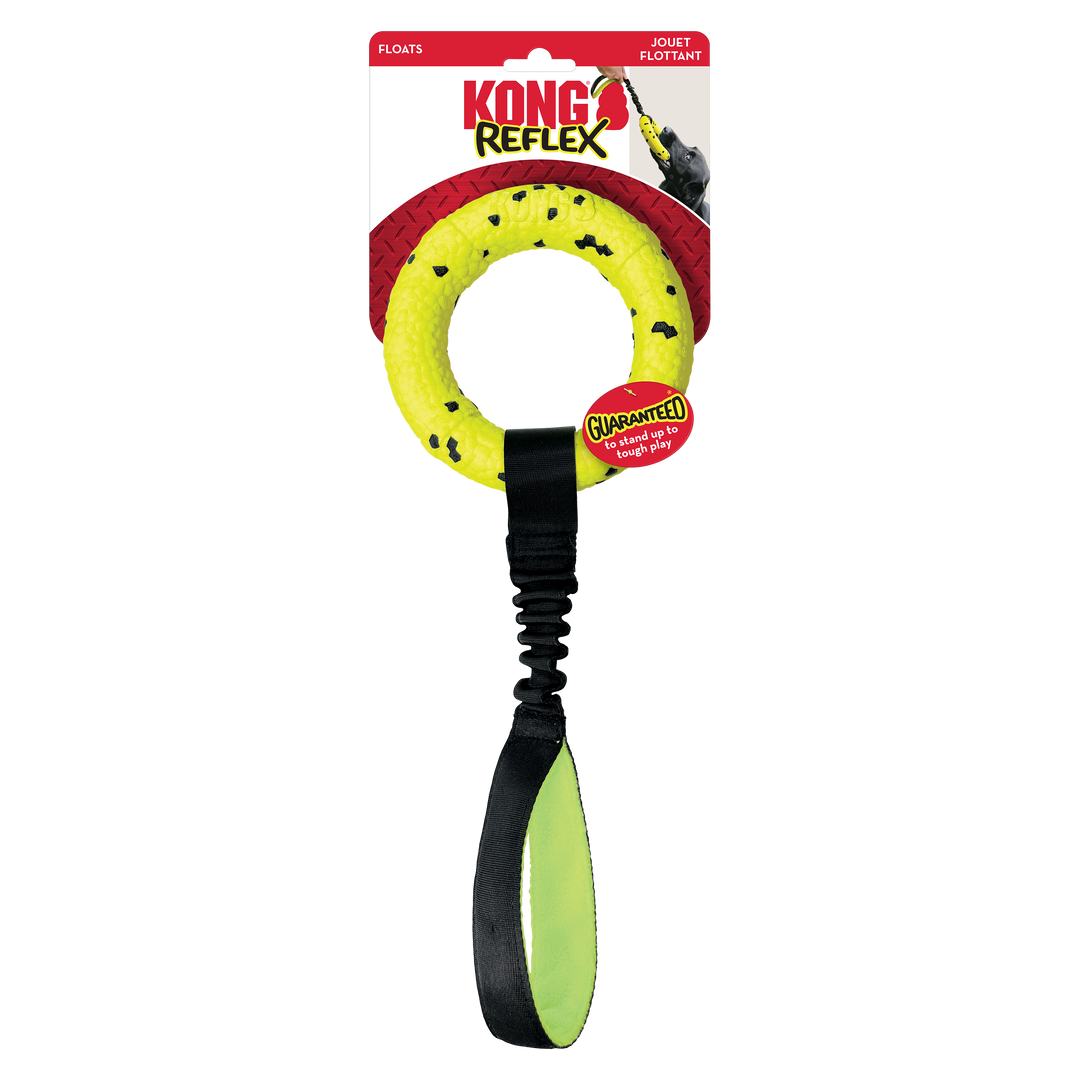 Kong Reflex Tug Dog Toy Yellow
