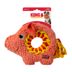 Kong Ringaroos Pig Dog Toy Medium