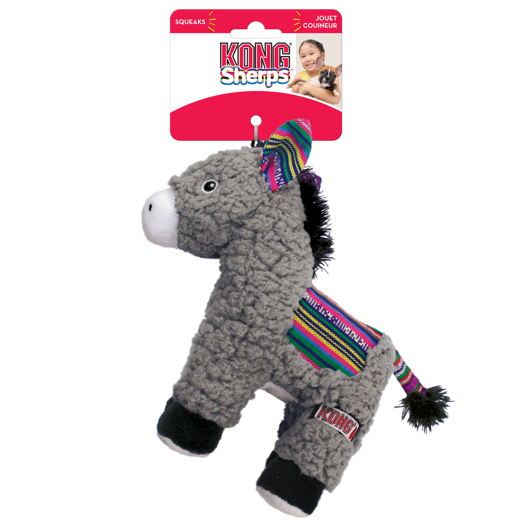 KONG Sherps Donkey Dog Toy Medium