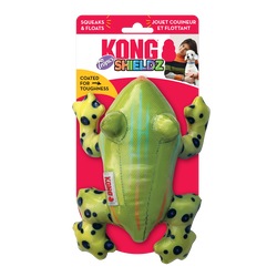 KONG Shieldz Tropics Dog Toy Frog Green Md