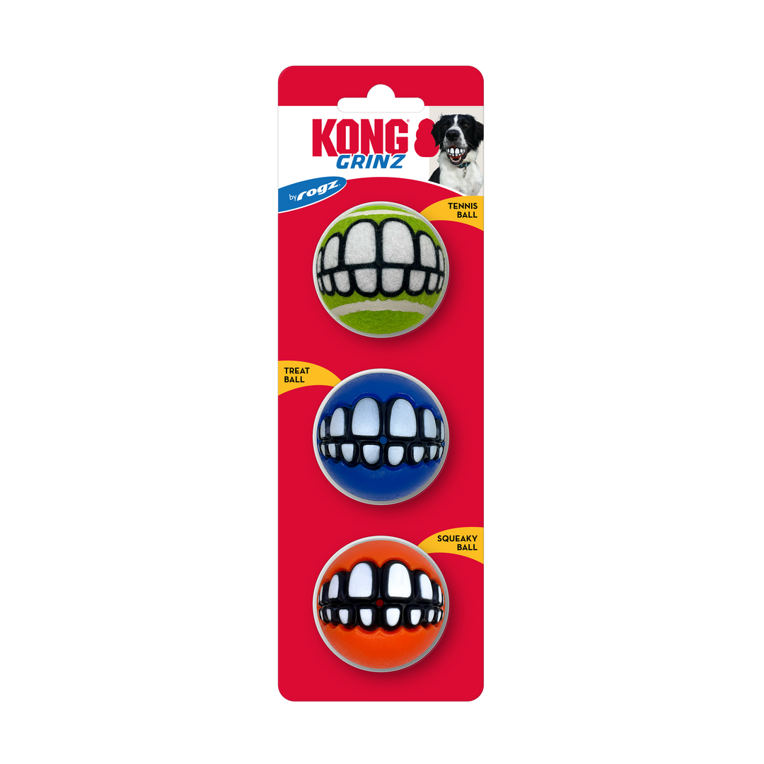 KONG Grinz by Rogz Variety 3 pk Sm