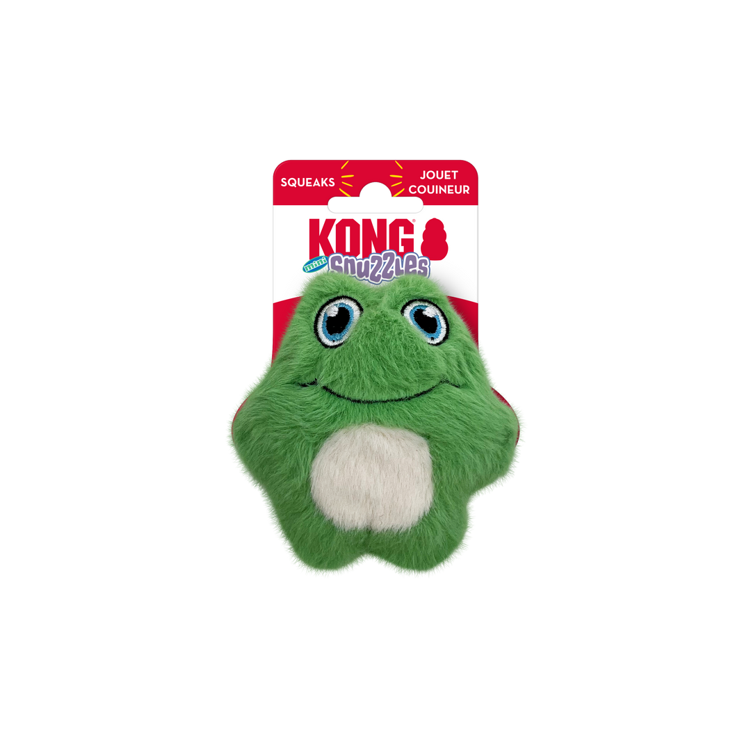 Kong Snuzzles Mini Frog Dog Toy Extra Small