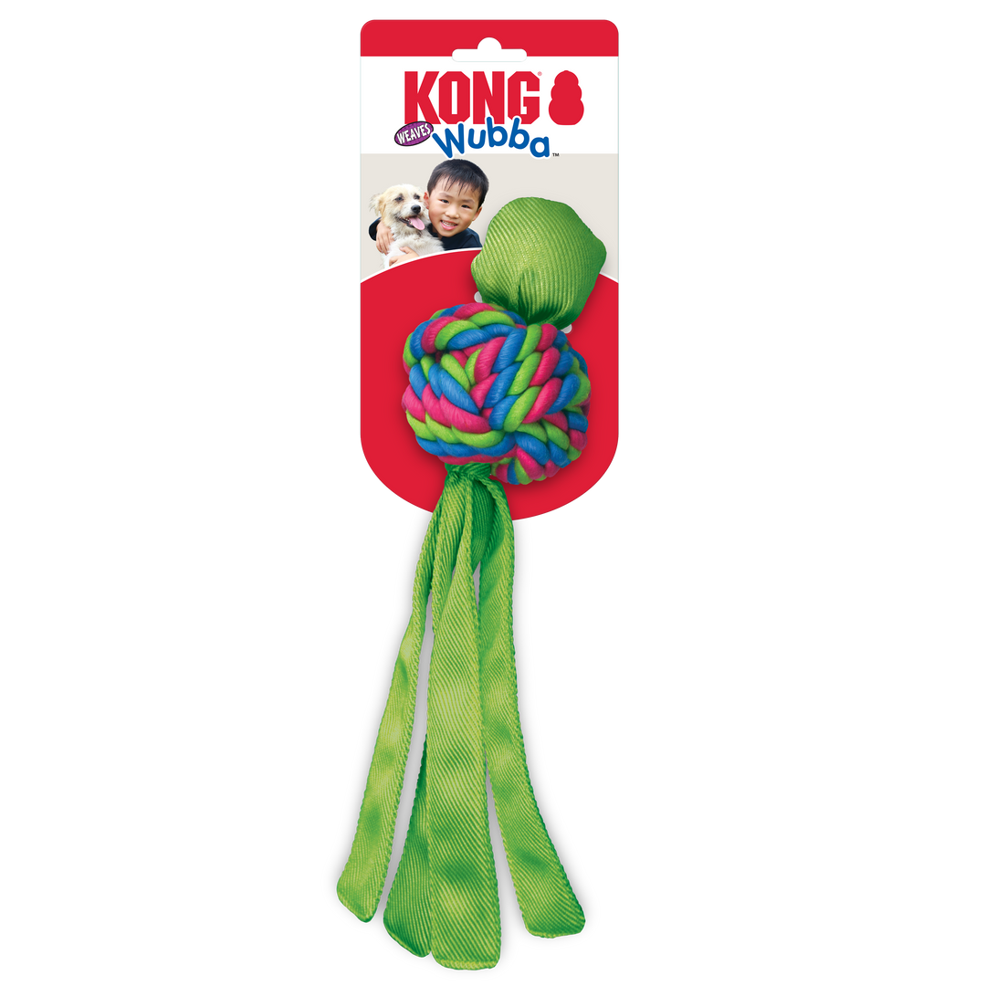 Large Kong Wubba Weaves Rope Knot Dog Toy