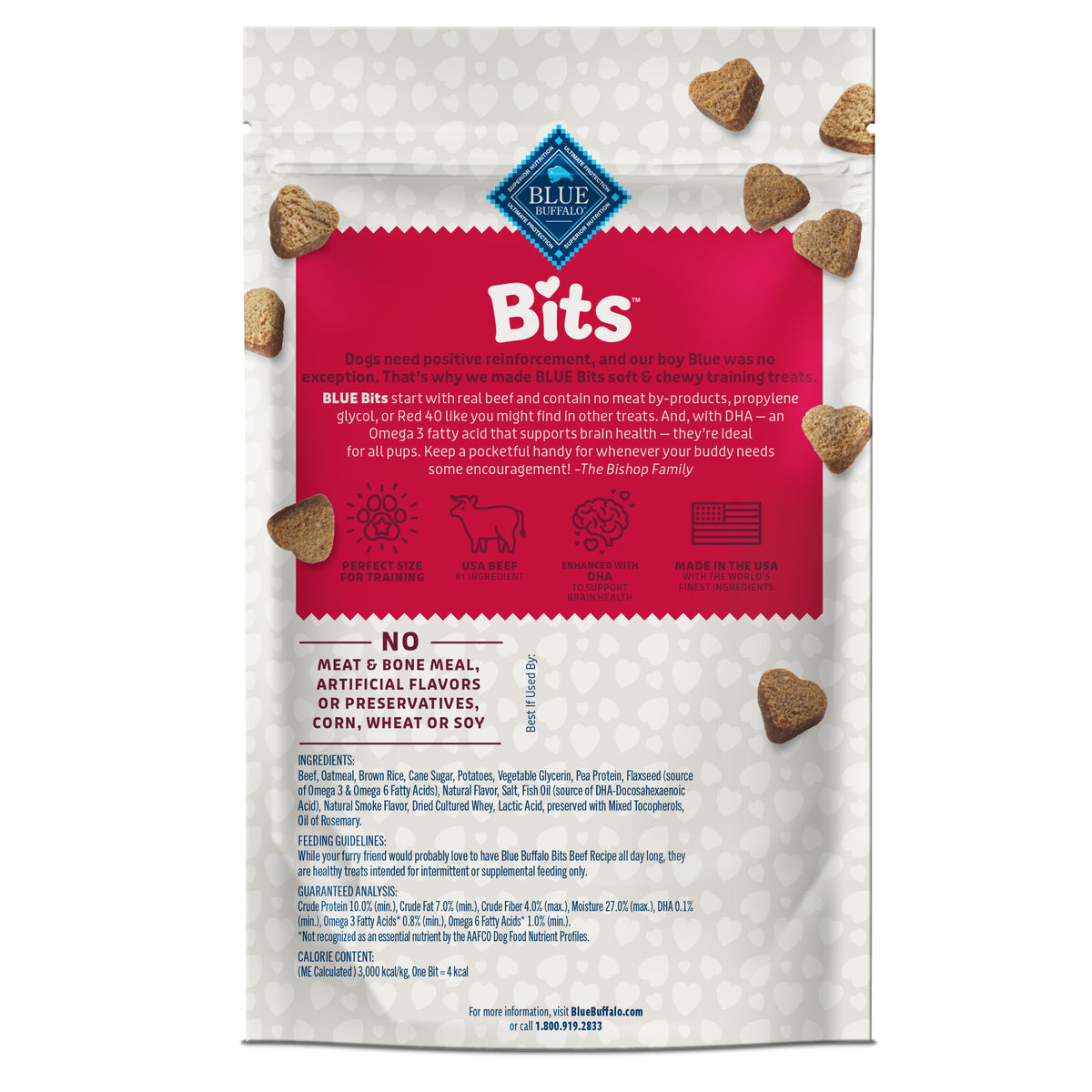 Blue Buffalo Blue Bits Beef Training Treats 4 oz