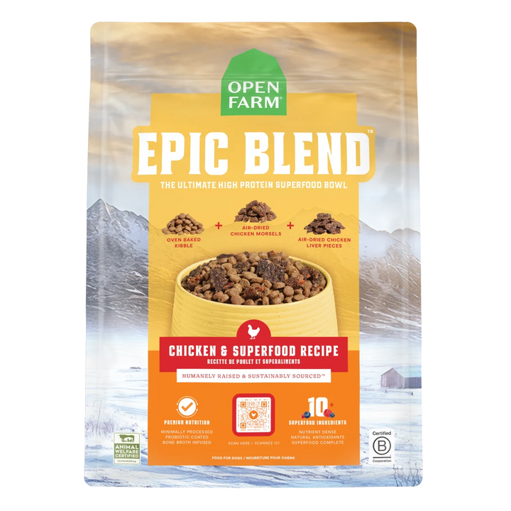 Open Farm Epic Blend Chicken Superfood Dog 18LB