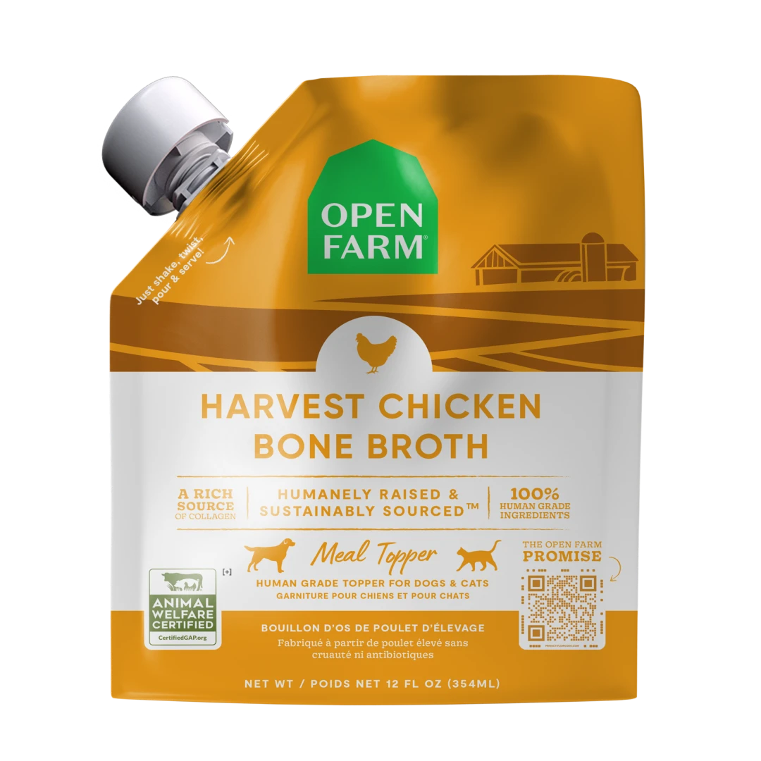 Open Farm Harvest Chicken Bone Broth 12oz