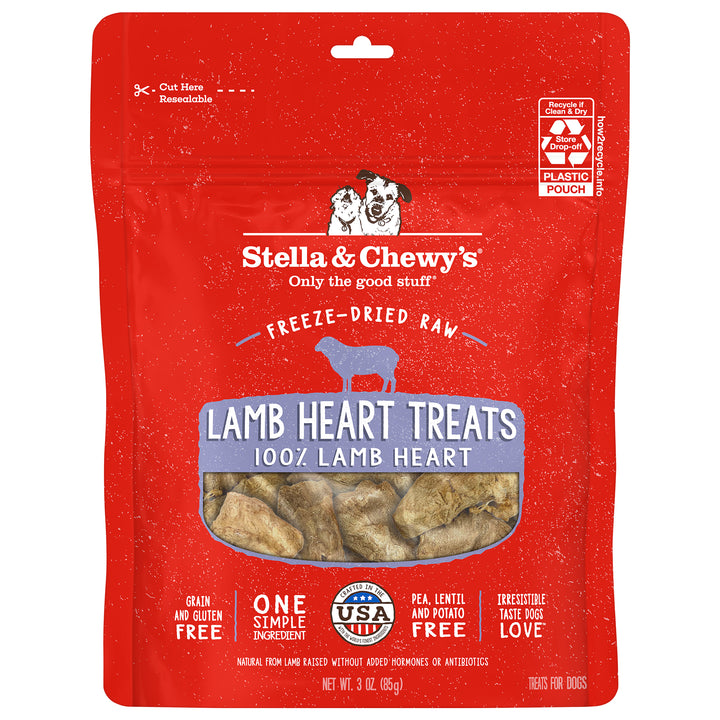 Single Ingredient Treats Lamb Heart - 3 oz
