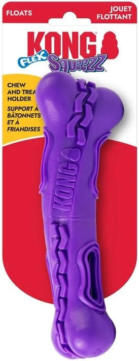 Kong Squeezz Flex Bone Dog Toy Medium