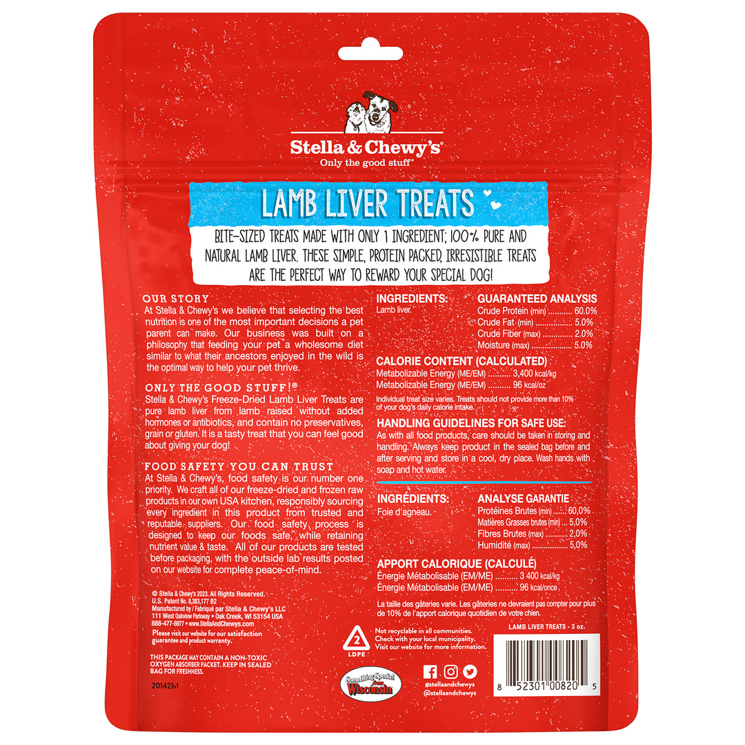 Single Ingredient Treats Lamb Liver - 3 oz