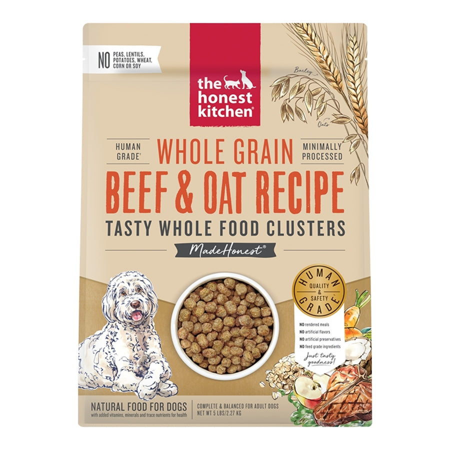Honest Kitchen Clusters Whole Grain Beef Oat 5lb