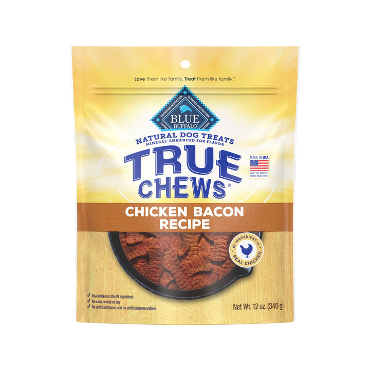 Blue Buffalo True Chews Chicken Bacon Dog Treats 12 oz