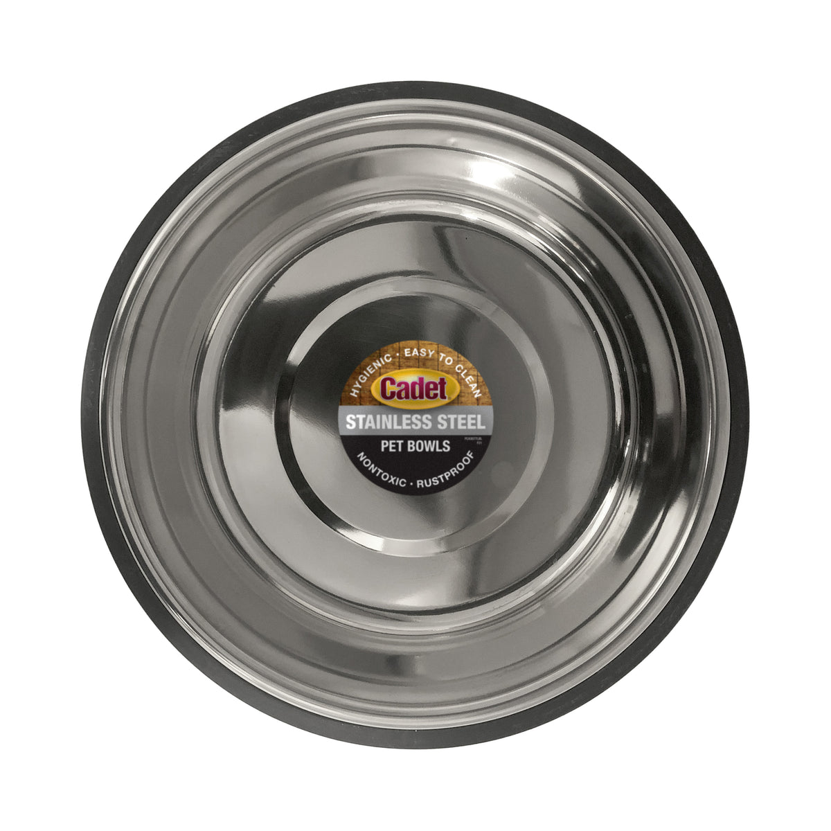 Cadet Stainless Steel No Spill Dog Bowls 96 Ounce