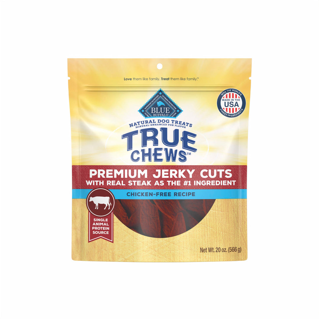 Blue Truechew Jerky Steak Dog 20oz
