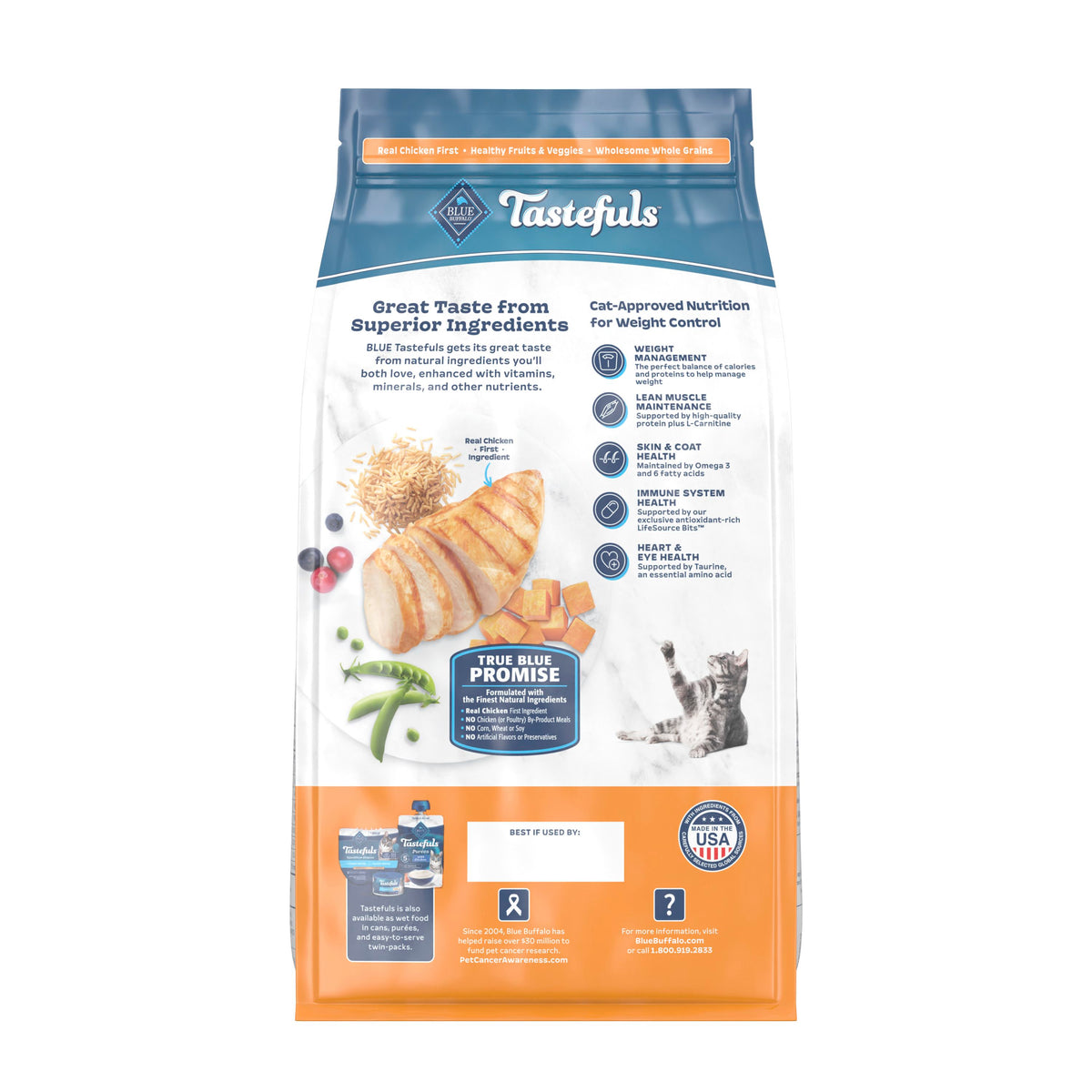 Blue Buffalo Weight Control Chicken Brown Rice Cat 7 lb