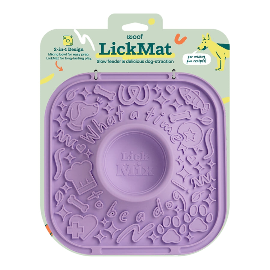 Woof Dog Treat Lick Mat Lavender