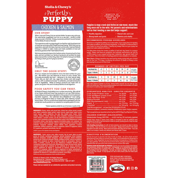 Freeze-Dried Perfectly Puppy Chicken &amp; Salmon Patties - 5.5 oz