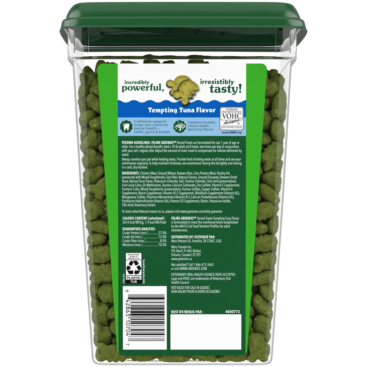 Greenies Feline Tempting Tuna Dental Treat 21 oz