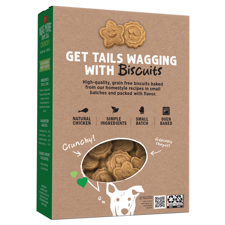 Wag More Bark Less Grain Treats with Chicken and Sweet Potatoes - back
