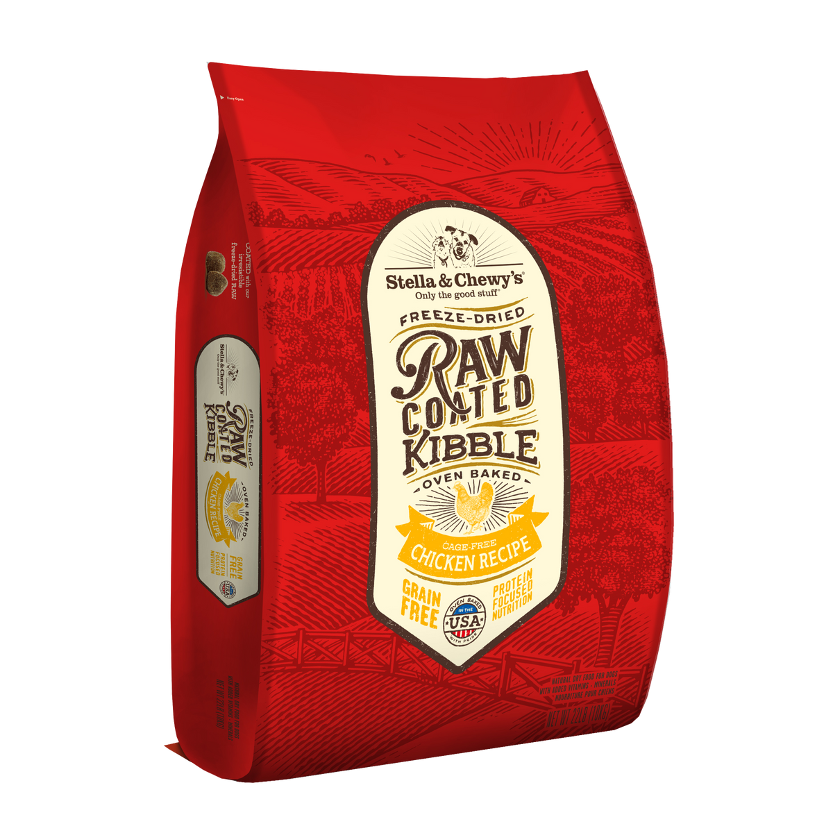 Kibble Raw Coated Chicken - 22 lb