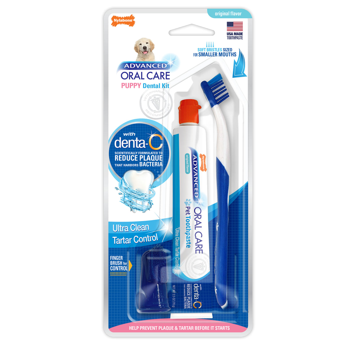 Nylabone Advanced Oral Care Puppy Dental Kit Original 2.5 Ounce (3 Count)