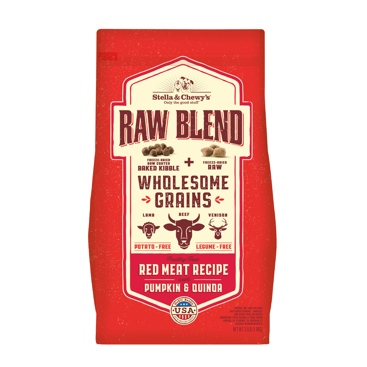Kibble Raw Blend Wholesome Grains Kibble Red Meat - 3.5 lb