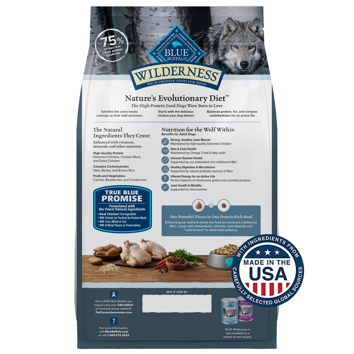 BLUE Wilderness Adult Dog Chicken 13lb