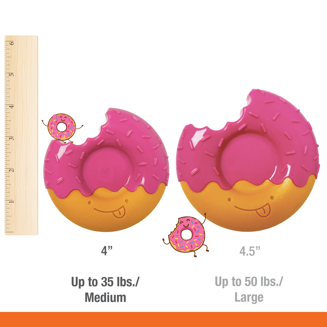 Nylabone Power Chew Donut Dog Chew Toy Bacon Glazed Medium (1 Count)