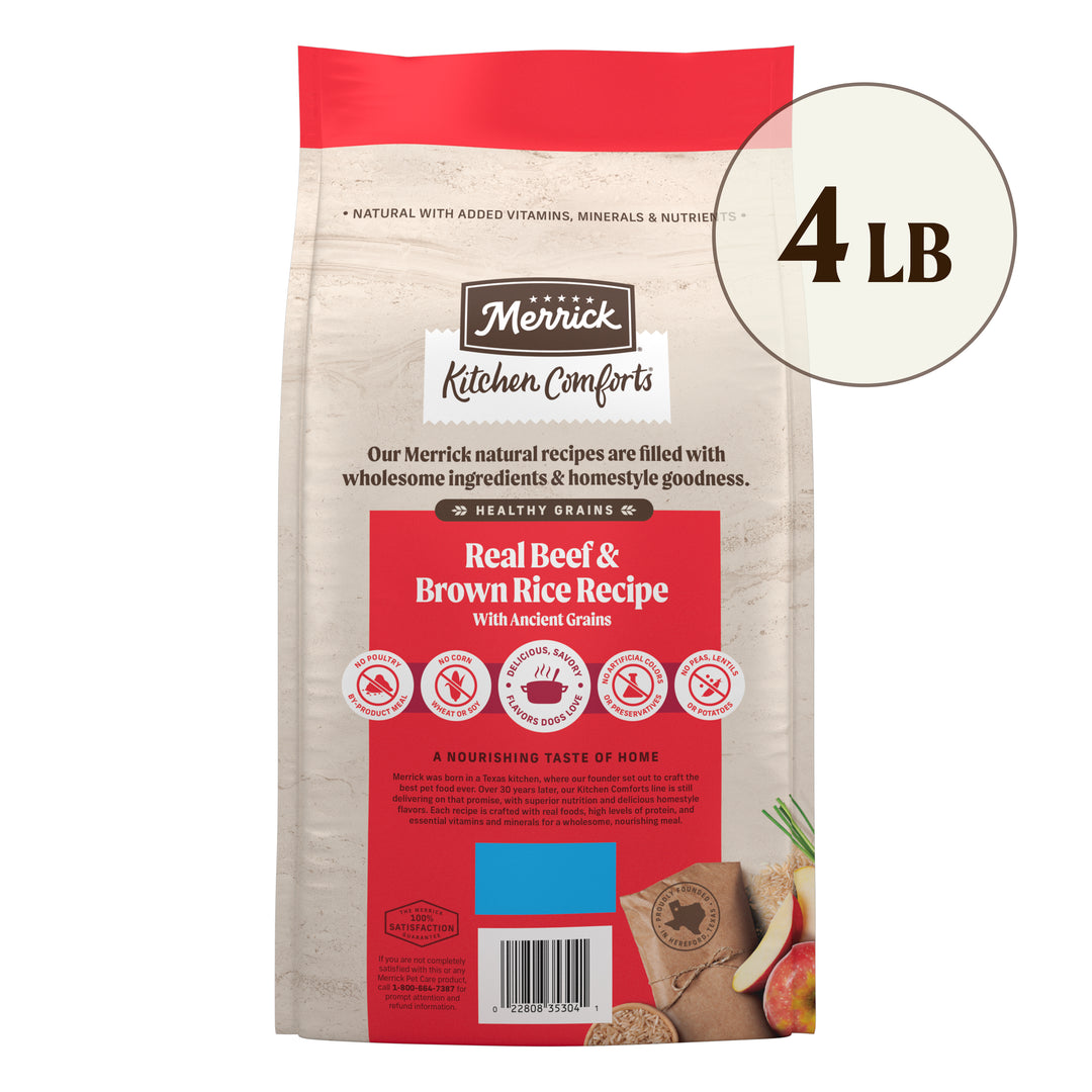 Merrick Classic Beef &amp; Brown Rice 4LB back