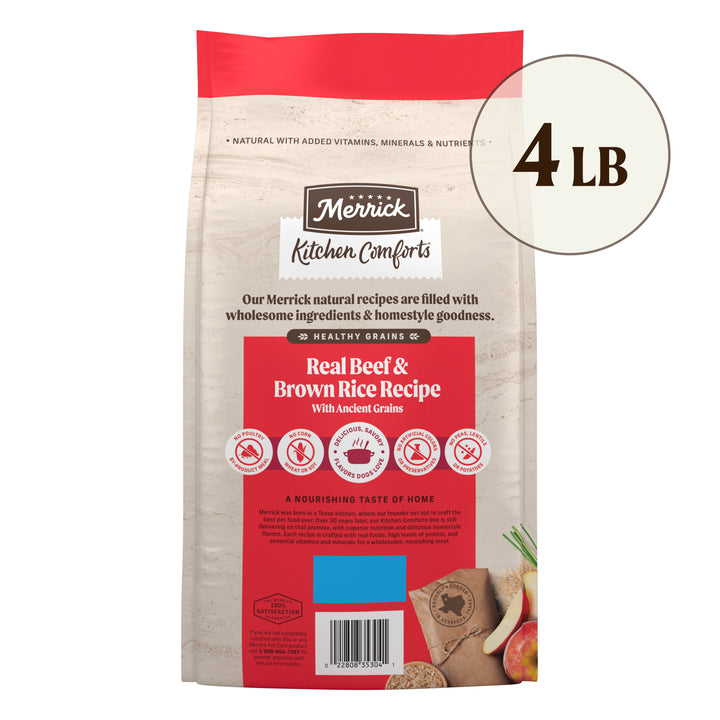 Merrick Classic Beef &amp; Brown Rice 4LB back