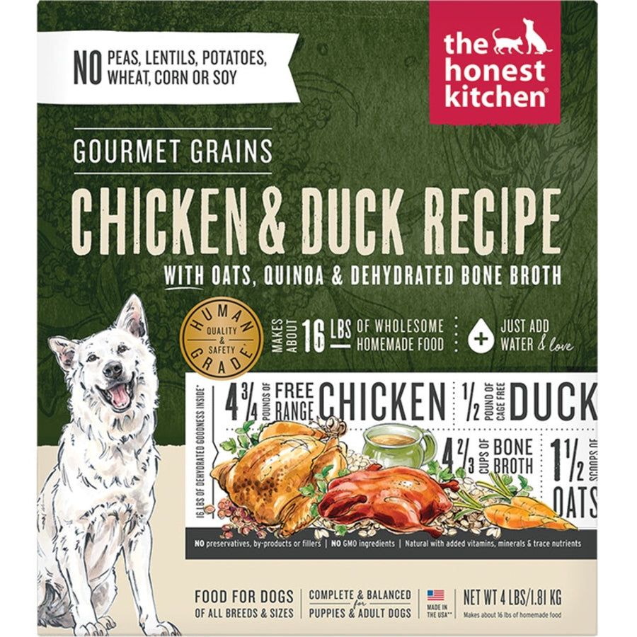 Honest Kitchen Dehydrated Gourmet Grain Chicken Duck 4 lb
