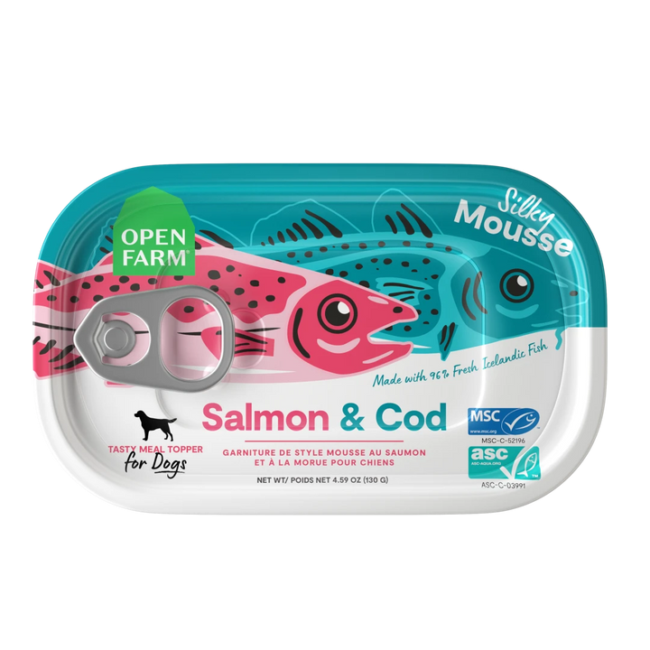 Open Farm Salmon &amp; Cod Topper Dog  4.59oz