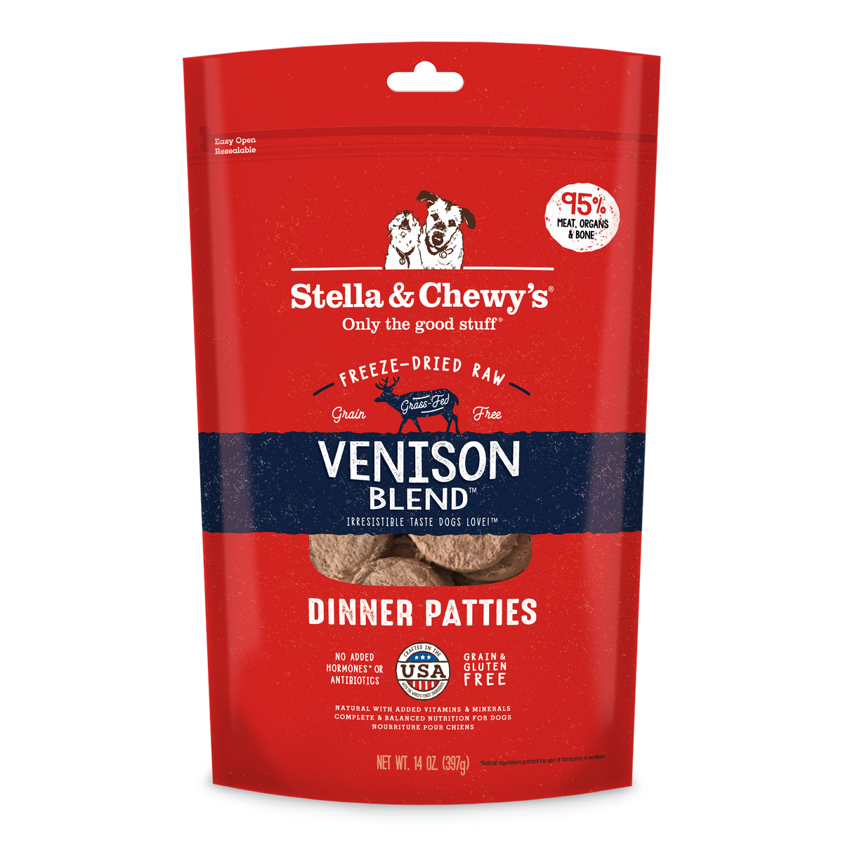 Freeze-Dried Venison Blend Patties - 14 oz