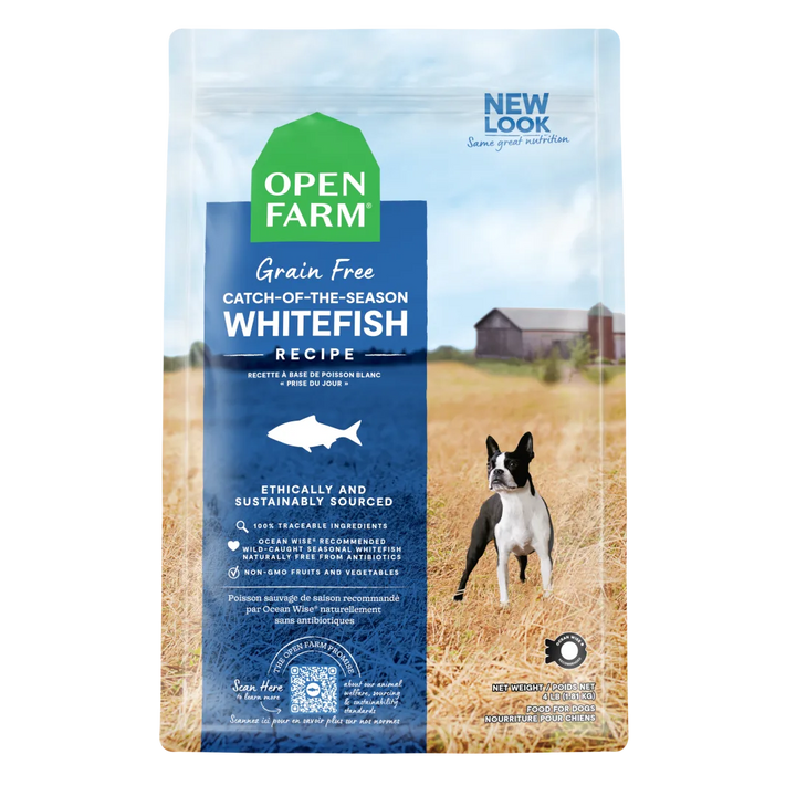 Open Farm Dog Dry GF Whitefish Lentil Catch of Season 22LB