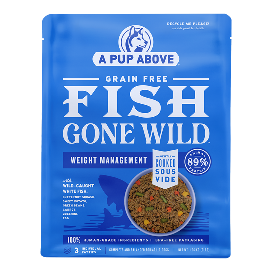 A Pup Above Dog Frozen Gently Cooked Fish Gone Wild 3LB