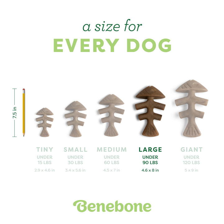 Benebone Fishbone Jack Salmon Large