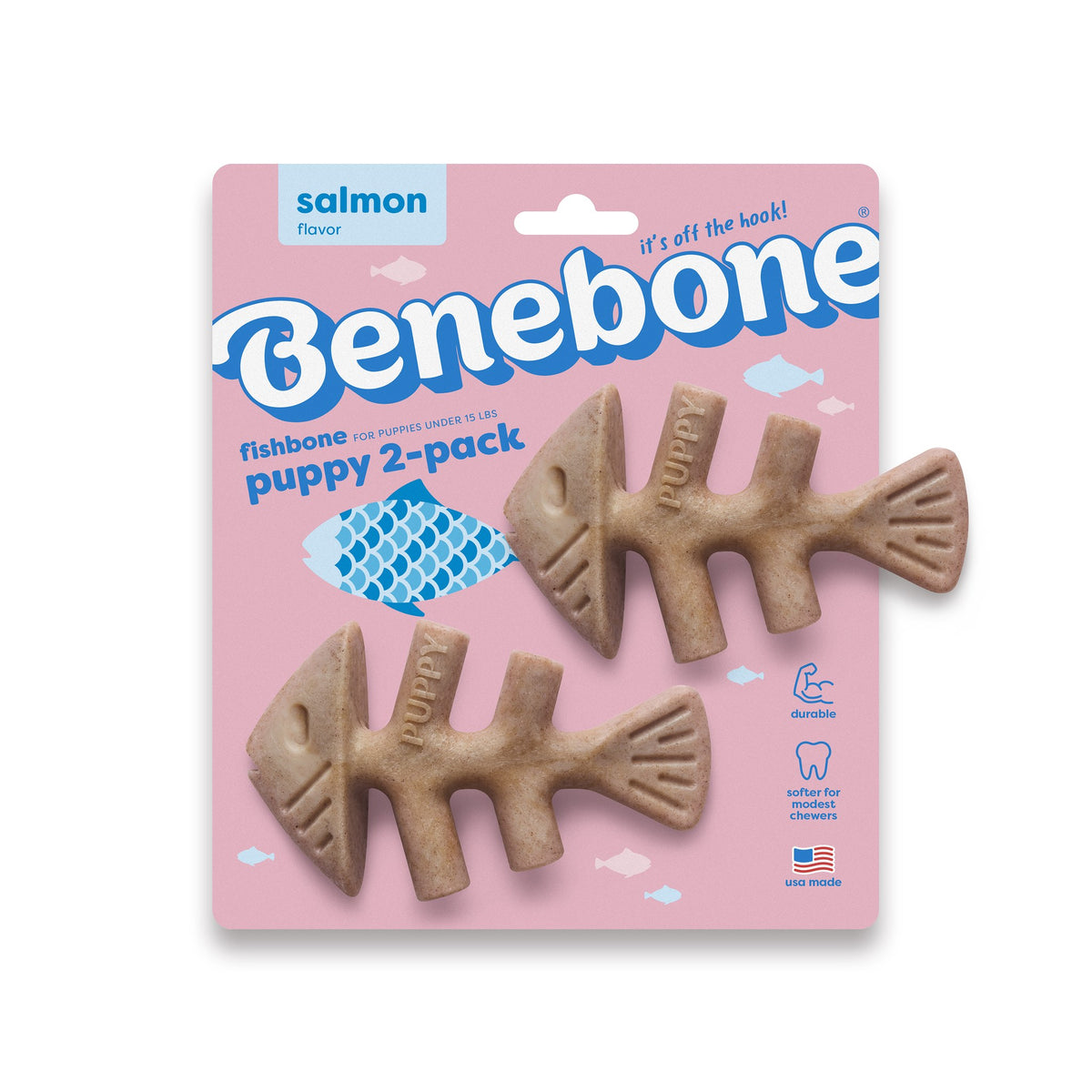 Benebone Puppy Fishbone 2 Pack