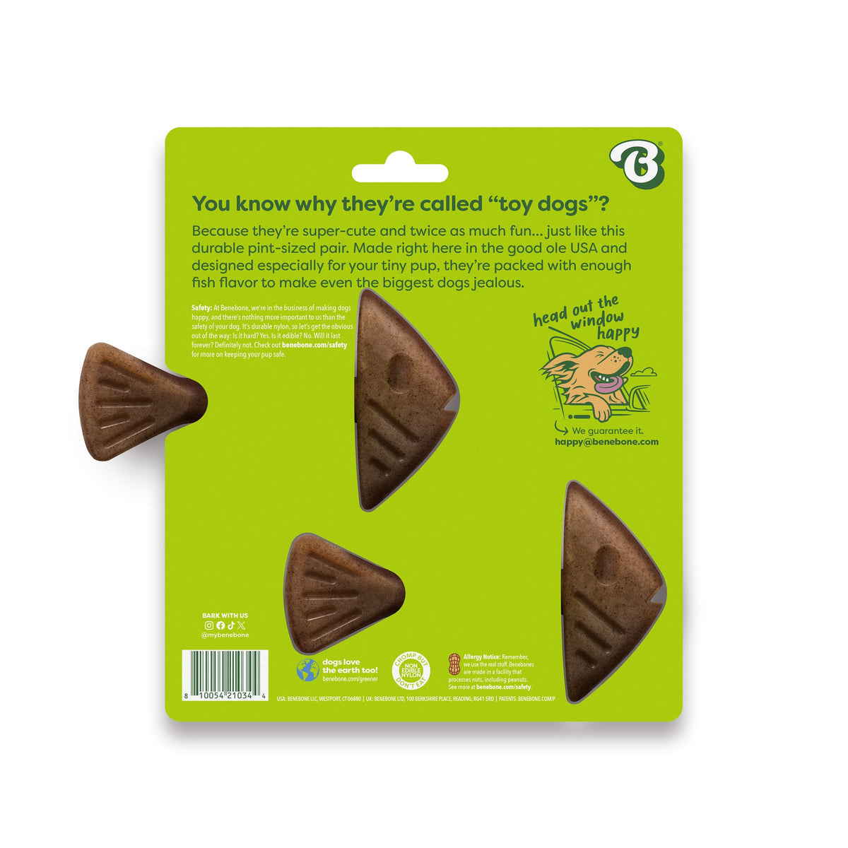 Benebone Tiny Fishbone 2pk