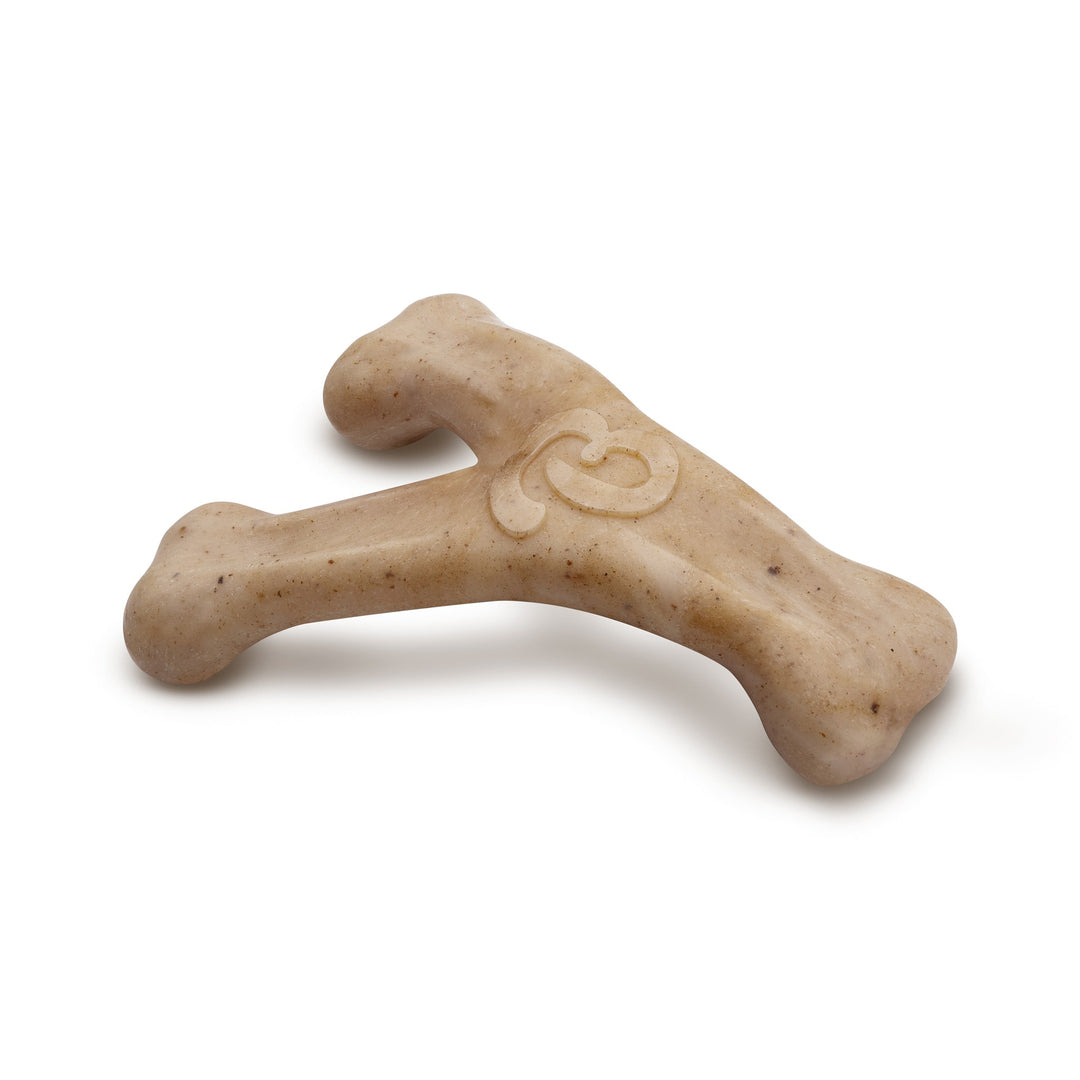 Benebone Puppy Rubber Bone  Wishbone Bacon Tiny 2 pk