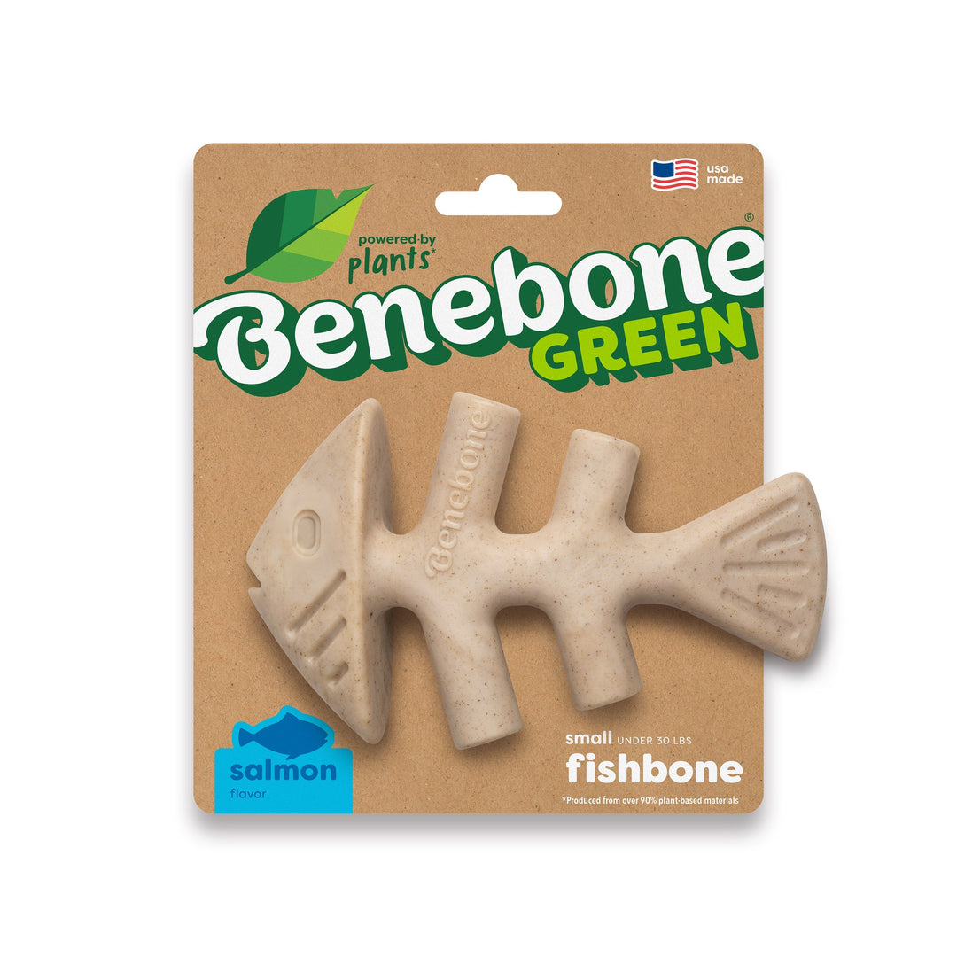 Benebone Eco Bone Green Fishbone Small