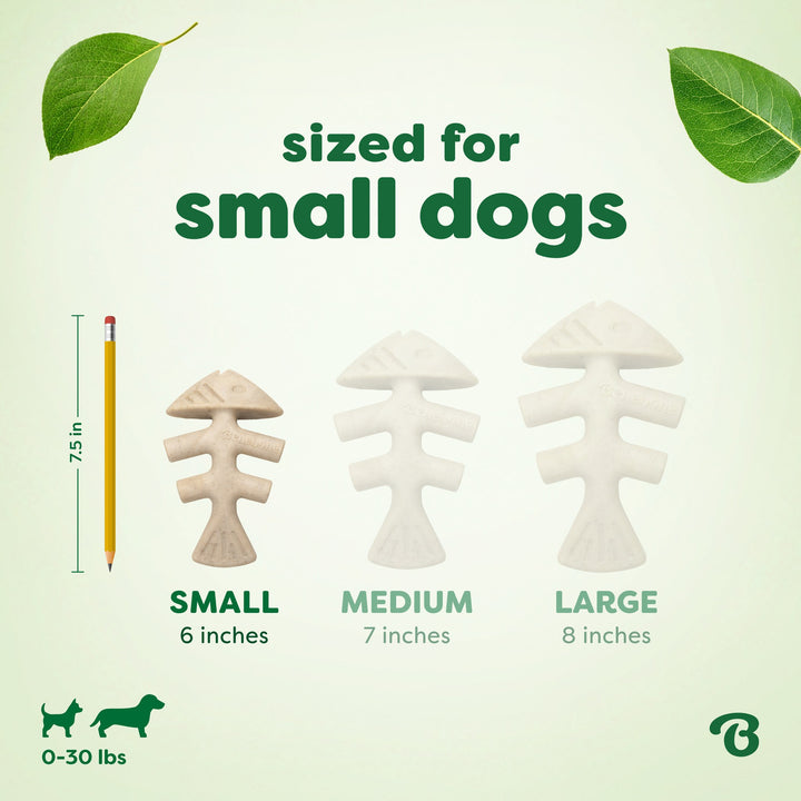 Benebone Eco Bone Green Fishbone Small