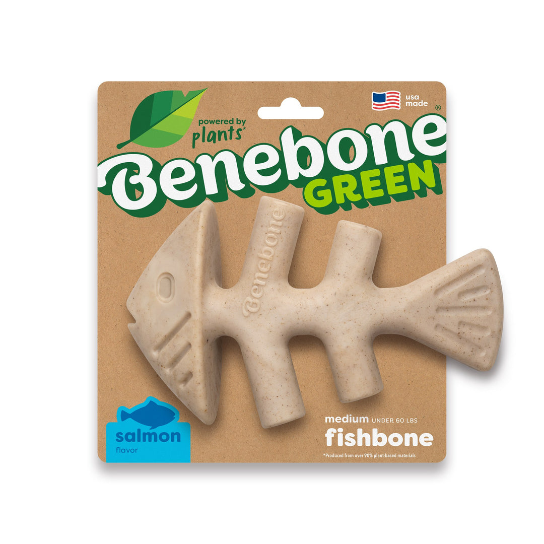 Benebone Eco Bone Green Fishbone Medium