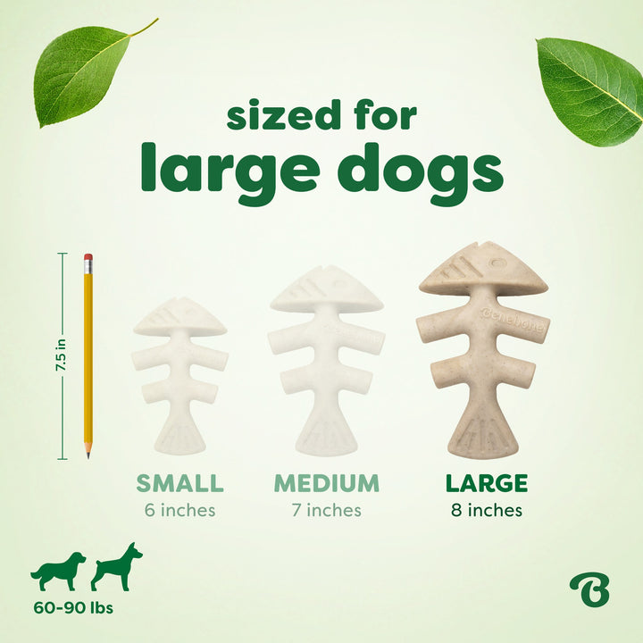 Benebone Eco Bone Green Fishbone Large