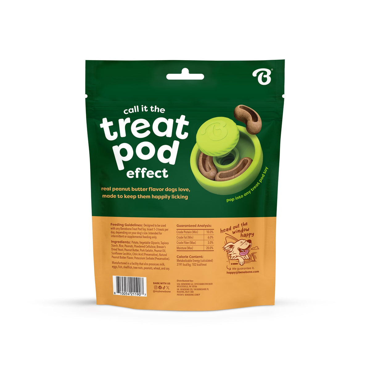 Benebone Dog Treat Pod Refill Peanut