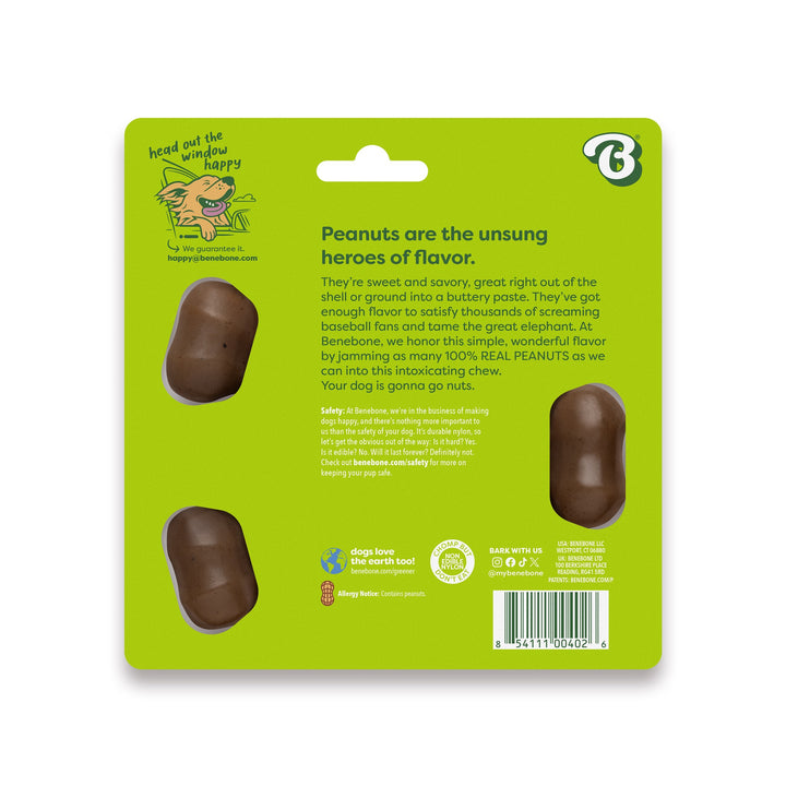 Benebone Peanut Butter Flavored Wishbone Mini Chew Toy 2.9oz
