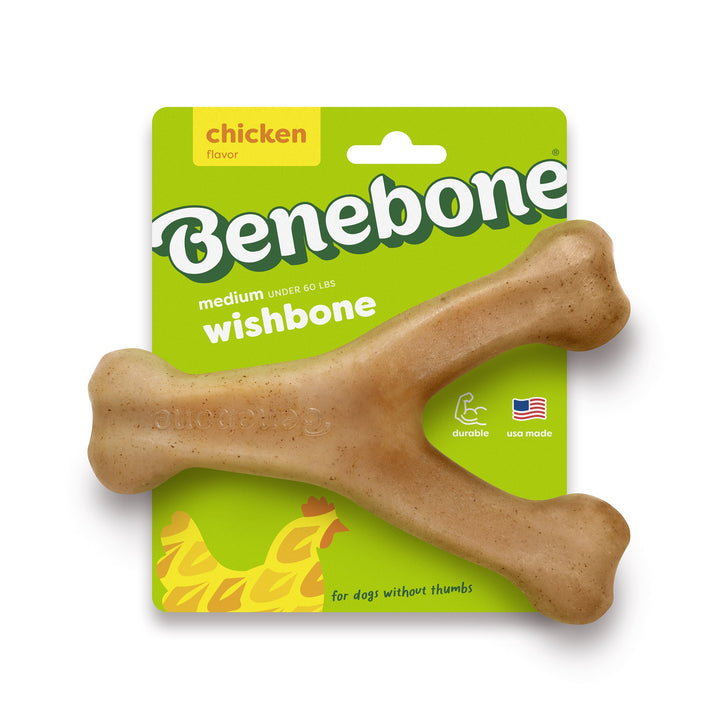 Benebone Chicken Flavored Wishbone Regular Chew Toy 5.4oz