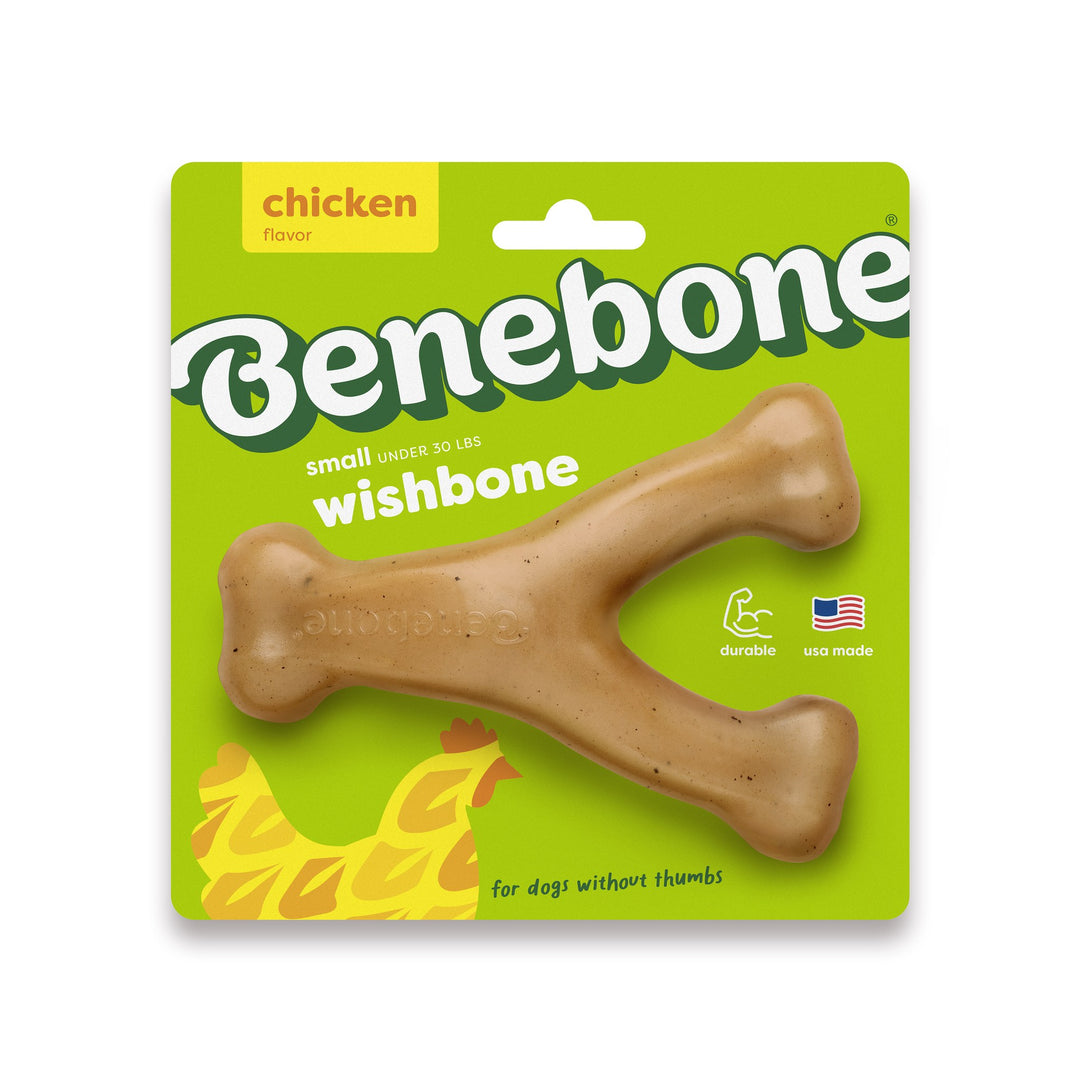 Benebone Chicken Flavored Wishbone Mini Chew Toy 2.9oz