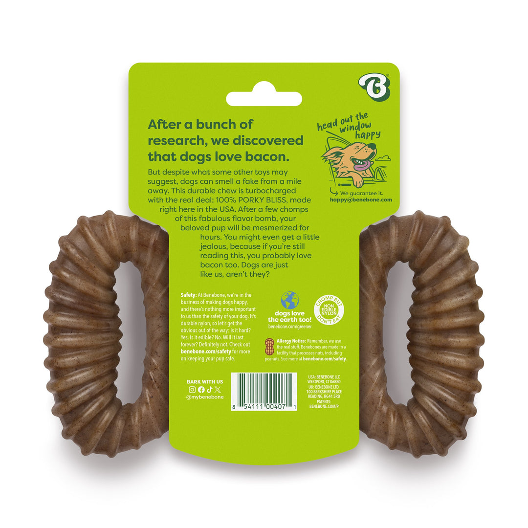 Benebone Bacon Flavored Rocking Dental Chew Toy 8.1oz