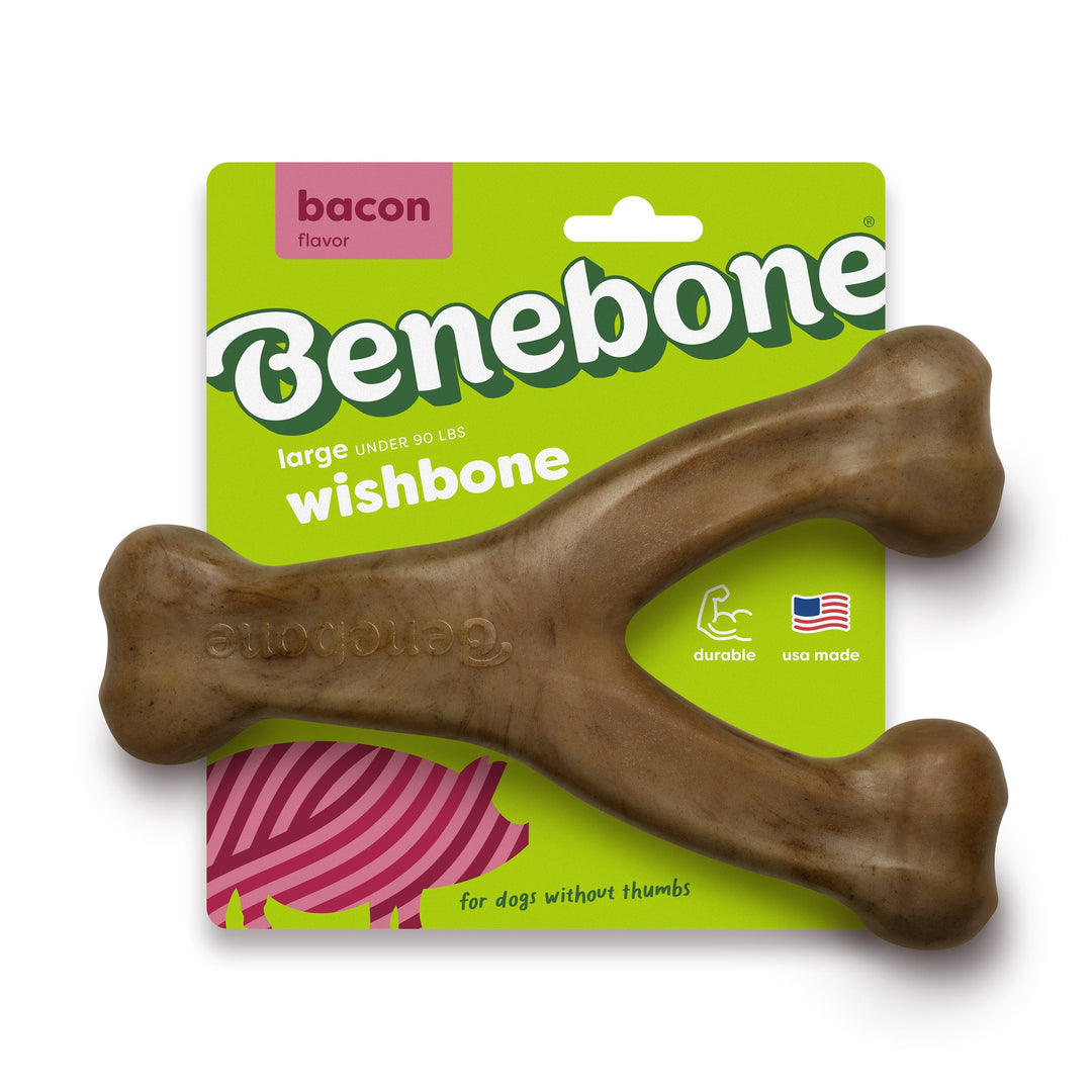 Benebone Wishbone Large Bacon