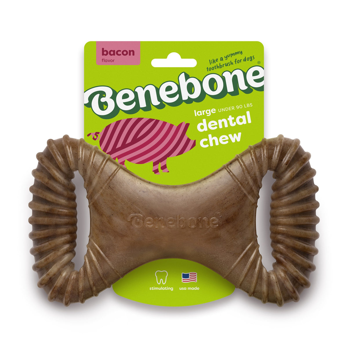 Benebone Dental Chew Bacon Lg