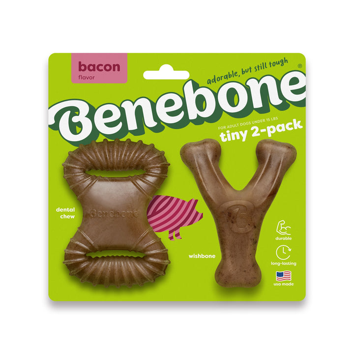Benebone Tiny 2Pack Bacon Flavored Bones